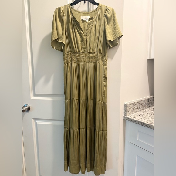 Anthropologie Sage Green Maxi Dress - Picture 2 of 8